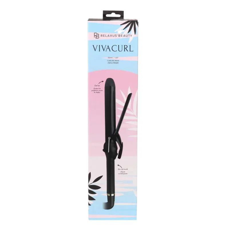 Relaxus Viva Curl Fer à Friser 1'-1/4'' (38mm) Noir Midnight #544620