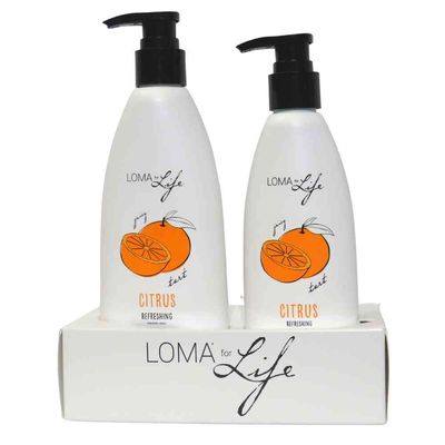 Loma for Life - Duo Citrus Nettoyant Gel Douche 340ml et Lotion 237ml