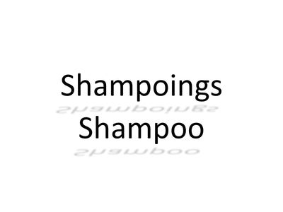 Shampoings