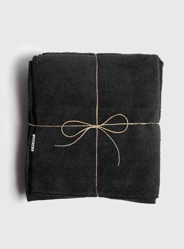 Fromm - Softees Serviettes Microfibre Noire (10/pqt) #45006