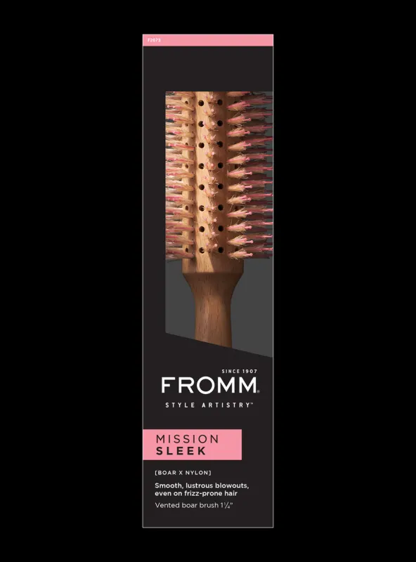 Fromm - Brosse Ronde en Bois Mission Sleek Medium #F2073