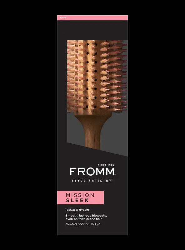 Fromm - Brosse Ronde en Bois Mission Sleek Large #F2074