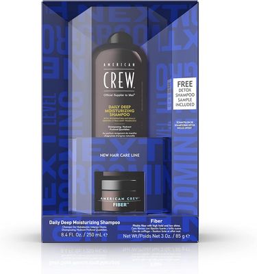 American Crew - Duo Shampoing Hydratant Quotidien (250ml) + Fibre 85g American Crew - Duo Shampoing Hydratant Quotidien (250ml) + Fibre 85g