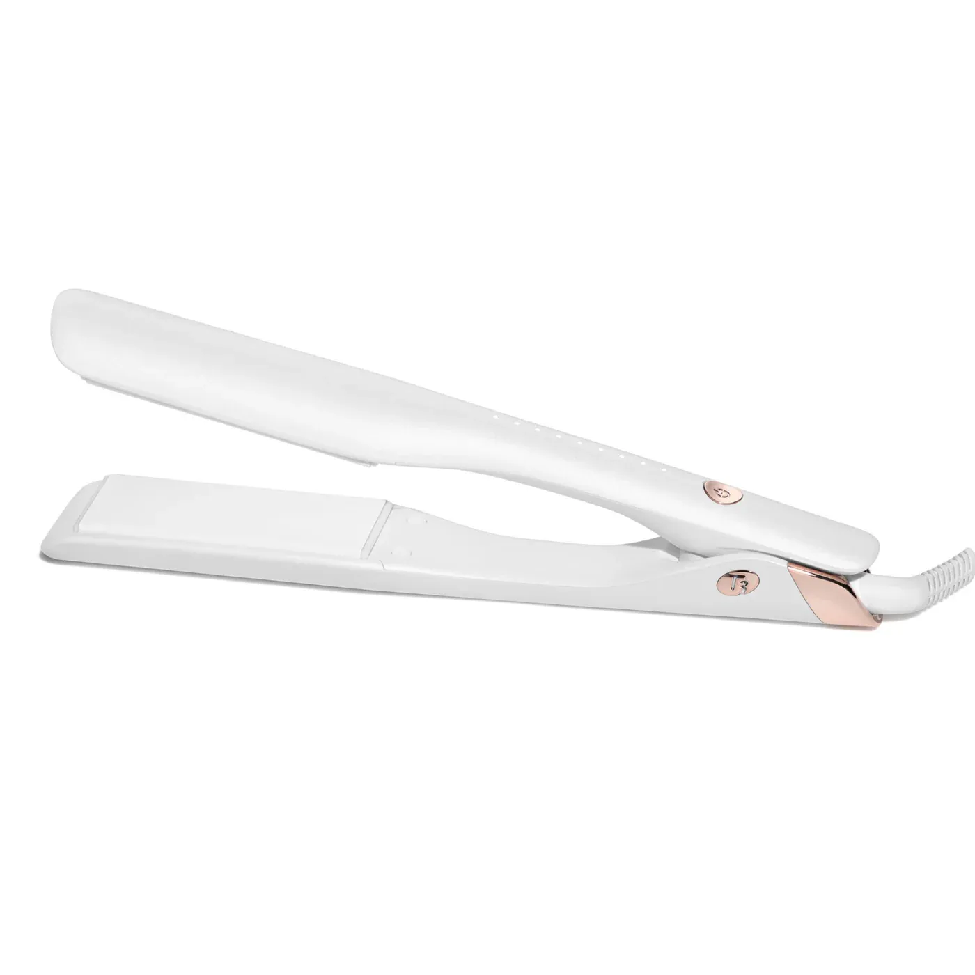 T3 Micro - Fer Plat Lucea Blanc et Or Rose 1.5&#39;&#39;