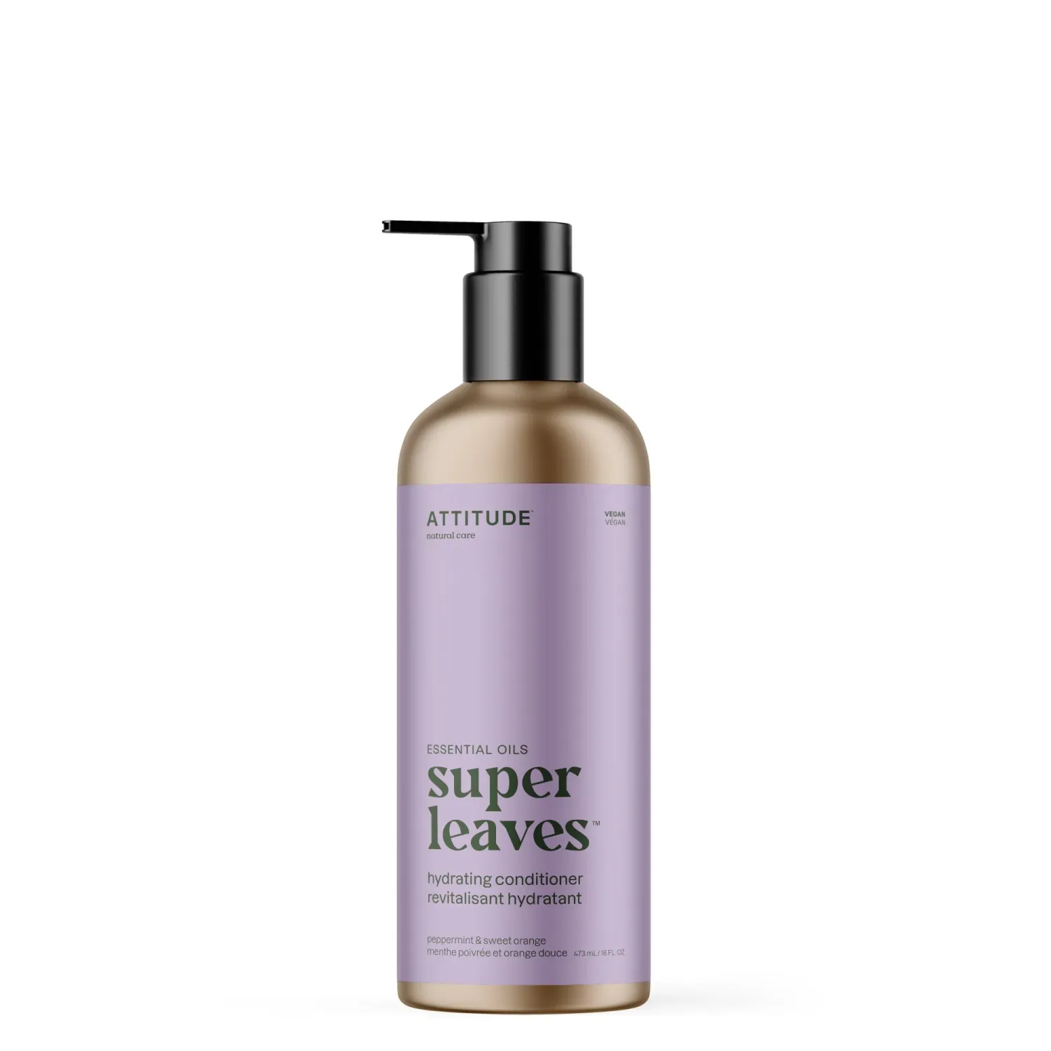 Attitude - Super Leaves Essentiel - Revitalisant - Hydratant - Menthe Poivrée et Orange Douce (473ml) Attitude - Super Leaves Essentiel - Revitalisant - Hydratant - Menthe Poivrée et Orange Douce (473ml)