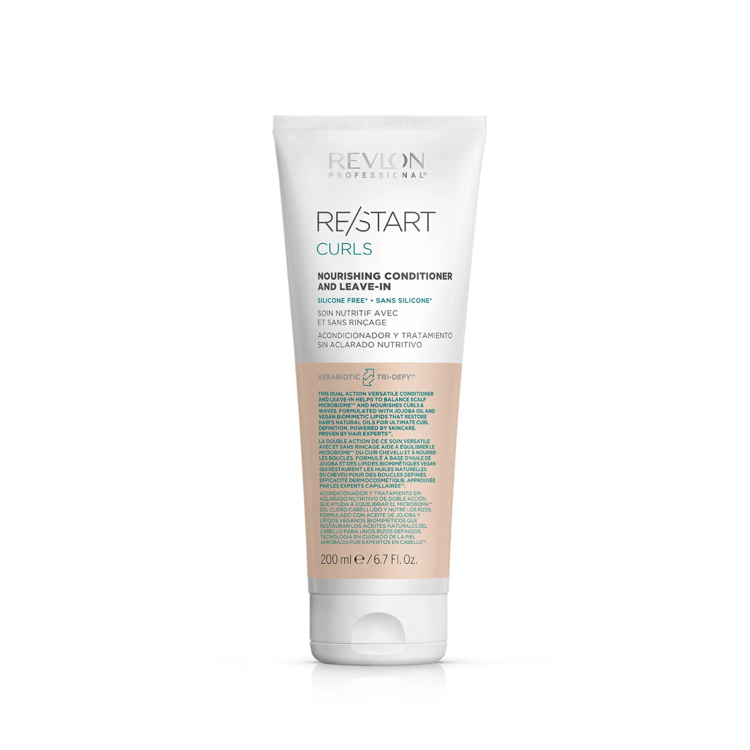 Revlon Pro - Re/Start Curls - Après-shampoing Soin Nutritif avec &amp; Sans Rinçage (200ml)