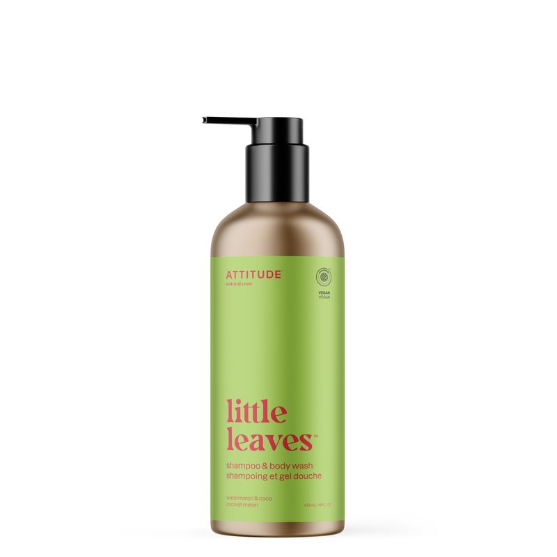 Attitude - Little Leaves - Shampoing et Savon Corps 2en1 - Coco Melon (473ml)