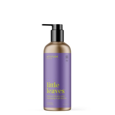 Attitude - Little Leaves - Shampoing et Savon Corps 2en1 - Poire Vanille (473ml)