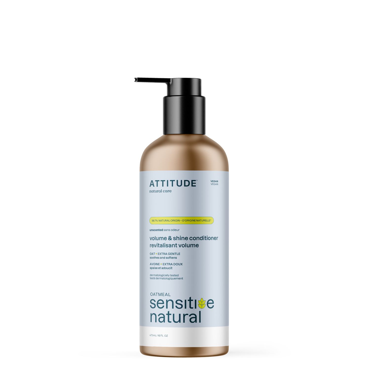 Attitude - Oatmeal Natural - Revitalisant - Volume - Sans Odeur (473ml)
