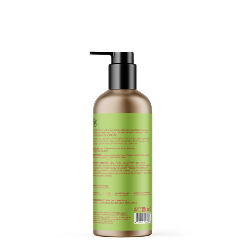 Attitude - Little Leaves - Shampoing et Savon Corps 2en1 - Coco Melon (473ml)