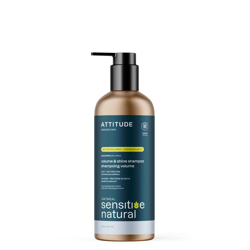 Attitude - Oatmeal Natural - Shampoing - Volume - Sans Odeur (473ml)