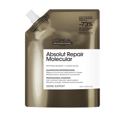L'Oréal Pro - Série Expert - Recharge Absolut Repair Molecular Shampoing 500ml L'Oréal Pro - Série Expert - Recharge Absolut Repair Molecular Shampoing 500ml
