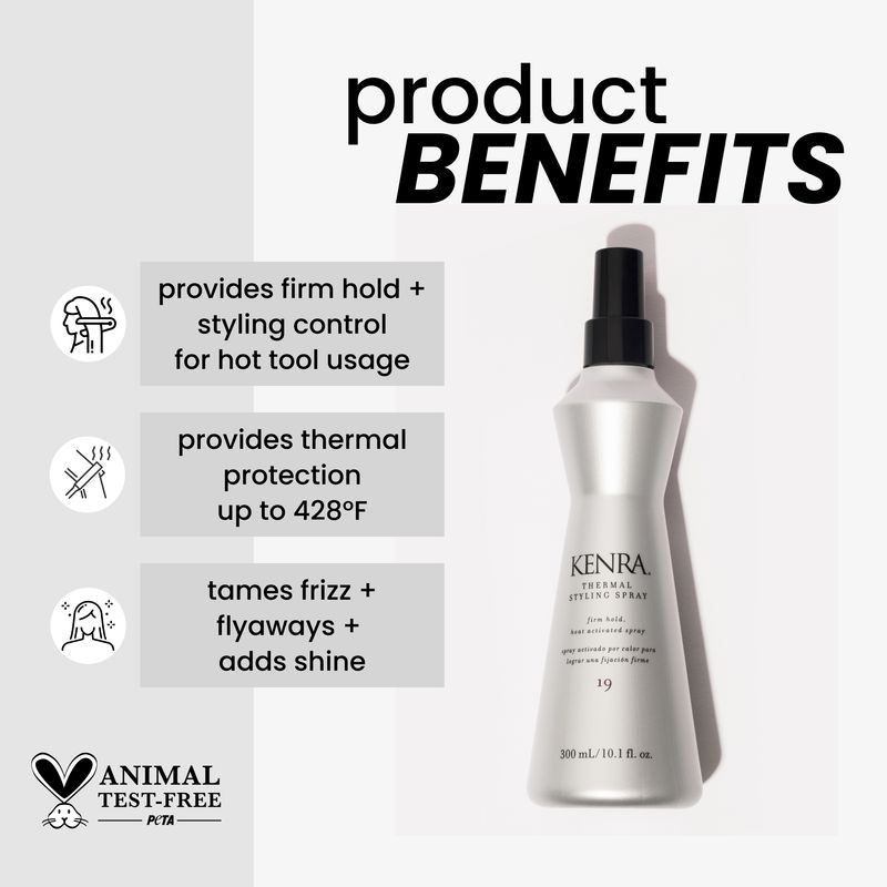 Kenra Styling - Spray à tenue ferme activé à la chaleur #19 (300ml)