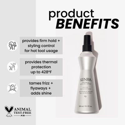 Kenra Styling - Spray à tenue ferme activé à la chaleur #19 (300ml)