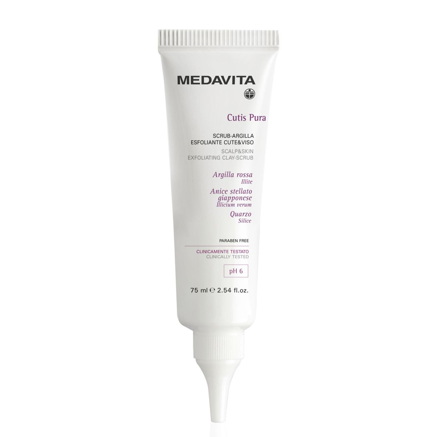 Medavita Cutis Pura Scrub Argile Exfoliante pH6 (75ml)