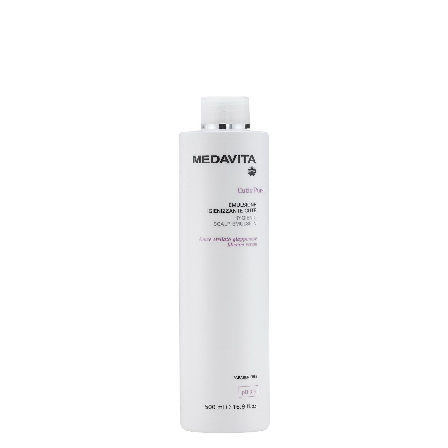 Medavita Cutis Pura Emulsion Nettoyante Cuir Chevelu pH3.5 (500ml)
