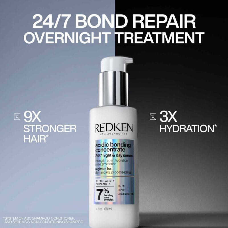 REDKEN Acidic Bonding Concentrate Sérum Jour &amp; Nuit 24h/7j 100ml