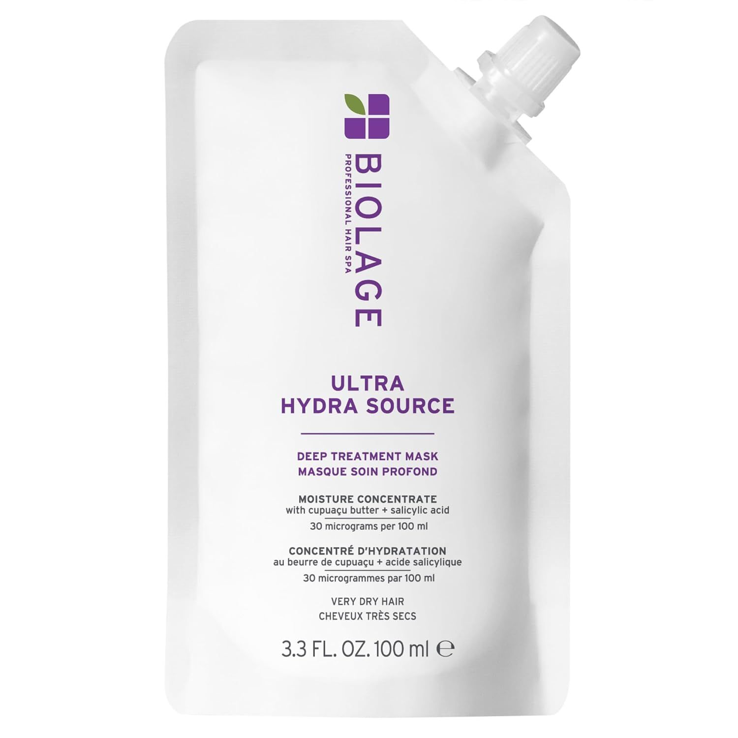Biolage - Ultra Hydra Source - Masque Soin Profond Cheveux Très Secs (Sachet) (100 ml)