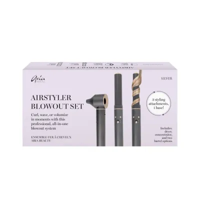 Aria Beauty - Airstyler Blowout Set 3en1 (Argent)
