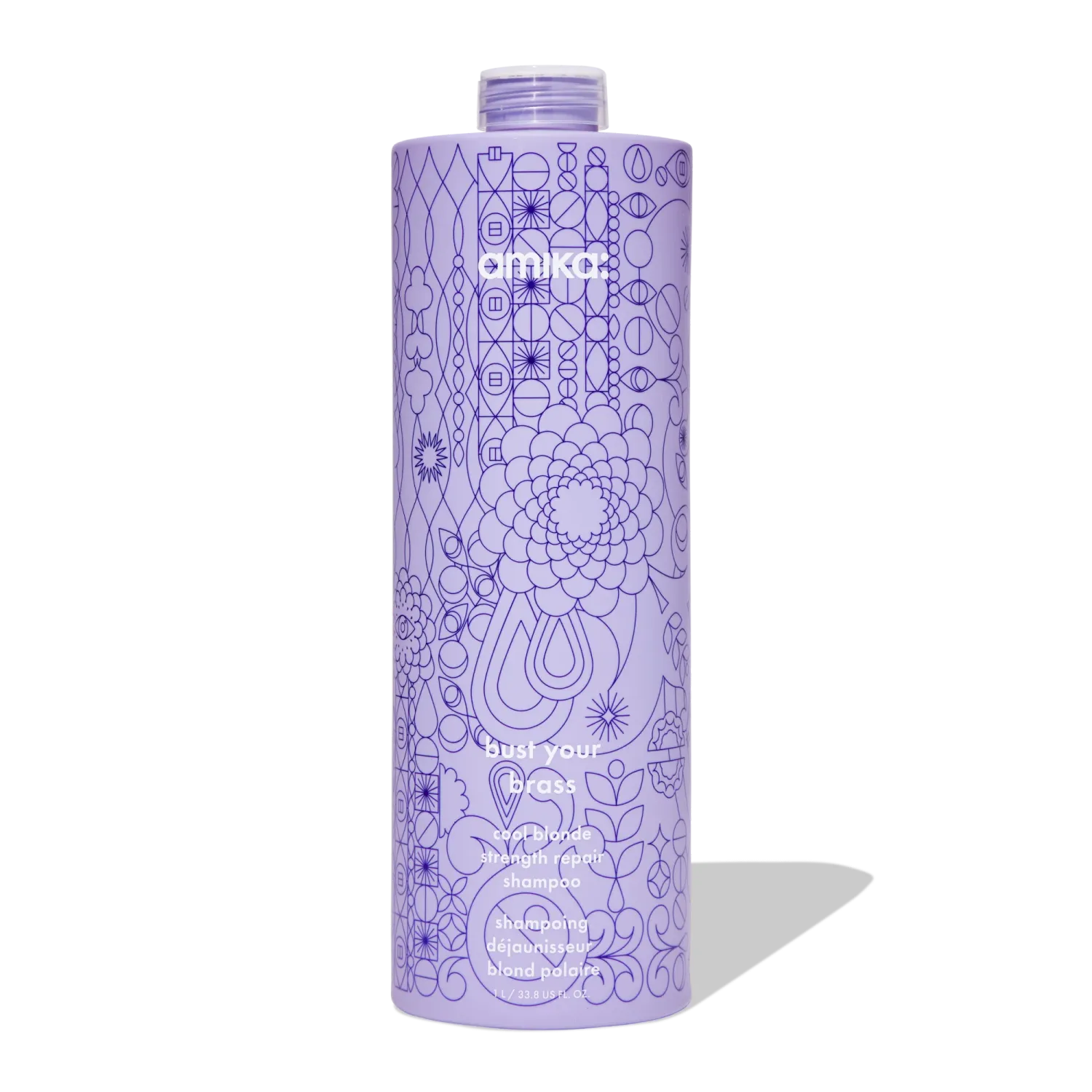 Amika - Bust your Brass - Shampoing Réparateur Blond Froid (1L)