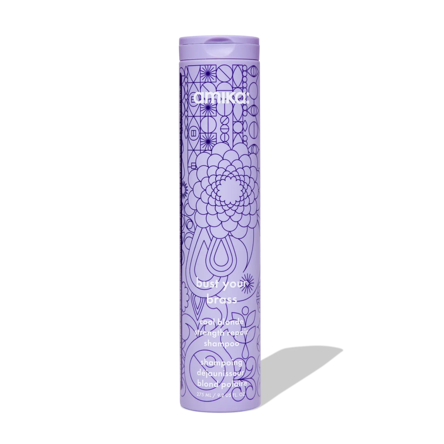 Amika - Bust your Brass - Shampoing Réparateur Blond Froid (275ml)