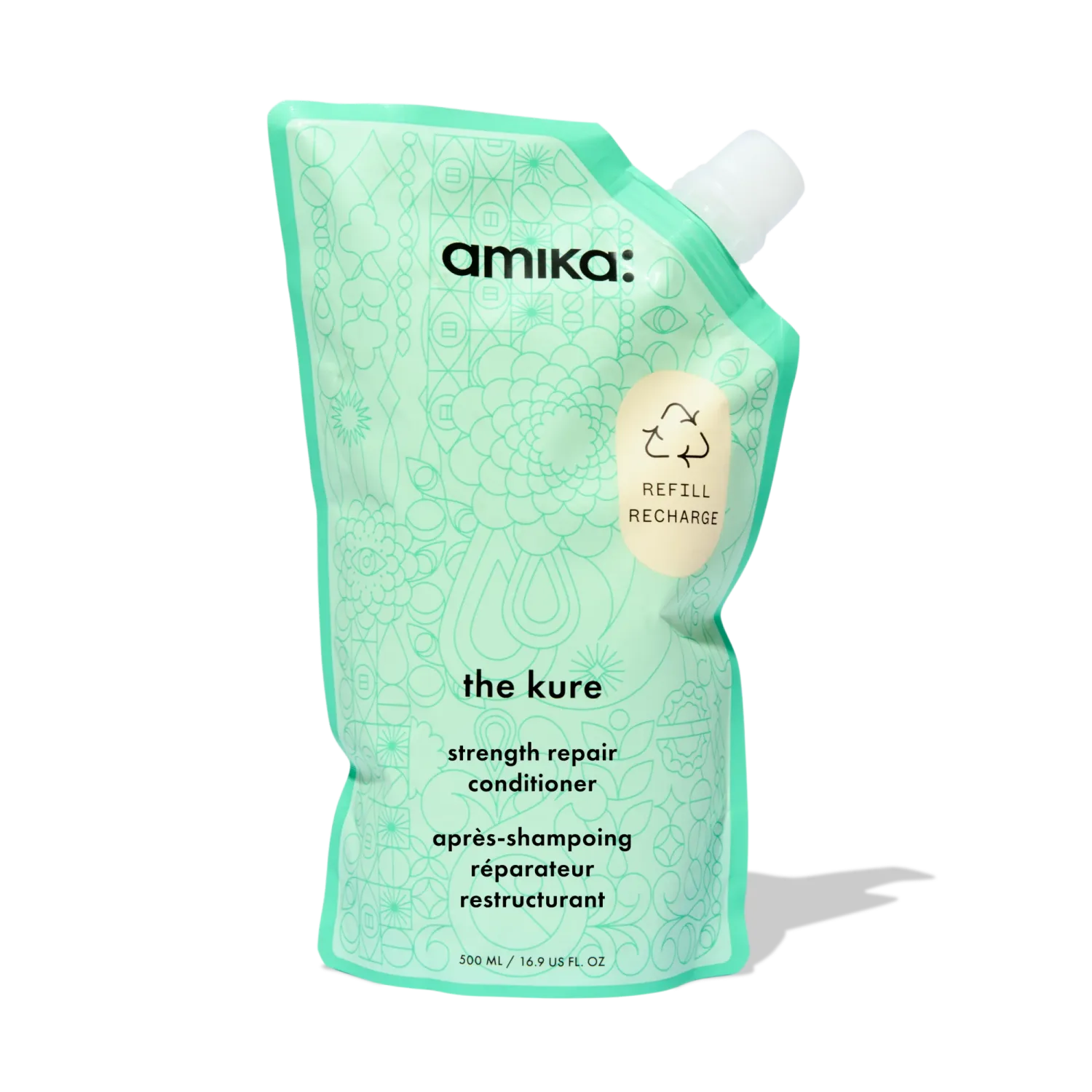 Amika - The Kure - Après-Shampoing Réparateur Structurant Recharge (500ml)