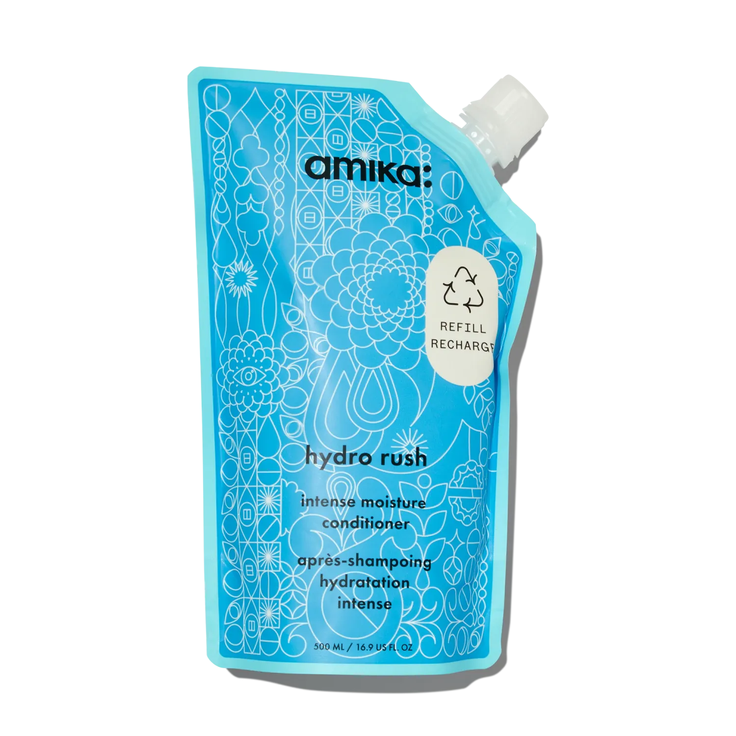 Amika - Hydro Rush - Après-Shampoing Hydratation Intense Recharge (500ml)