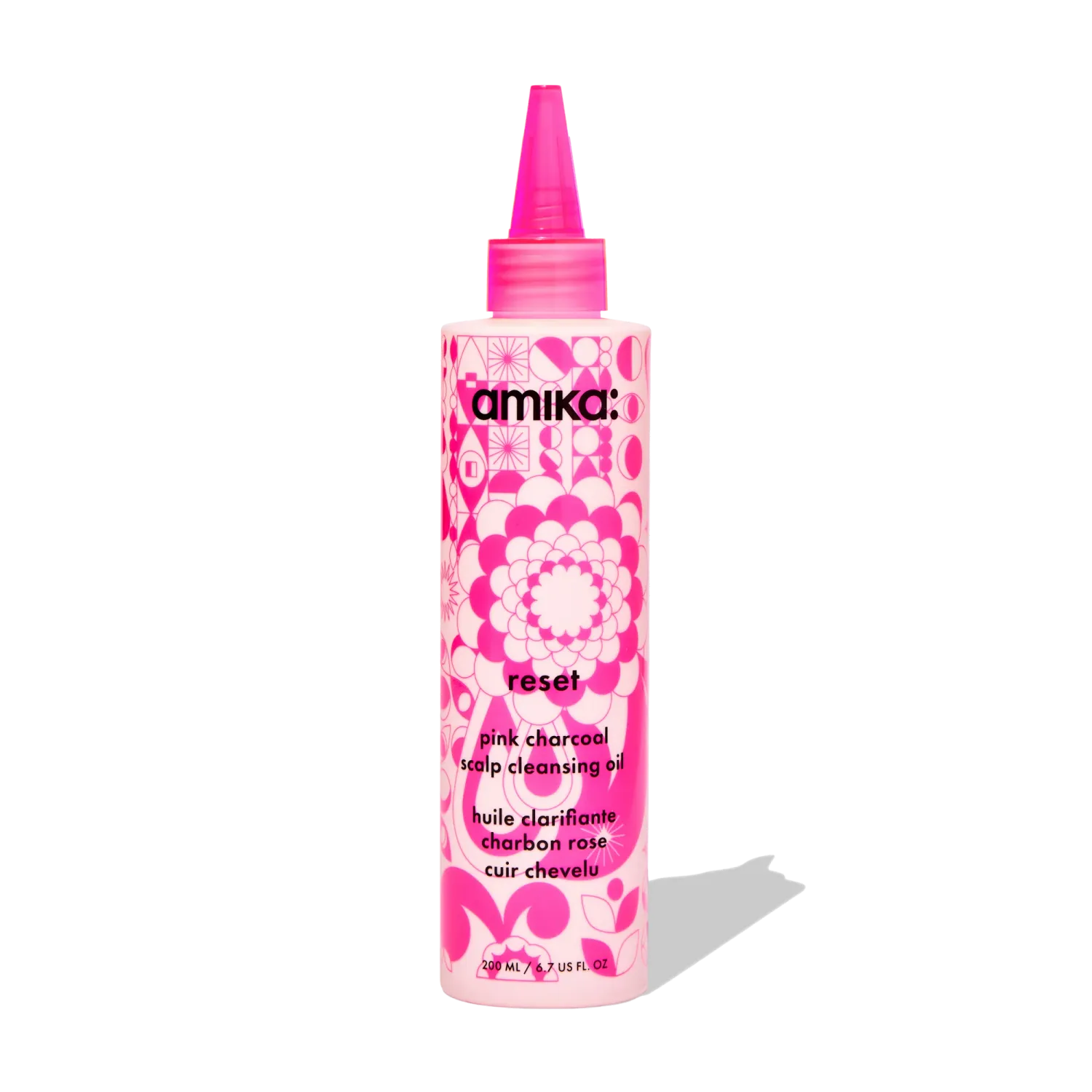 Amika - Reset - Huile Clarifiante Charbon Rose Cuir Chevelu (200ml)