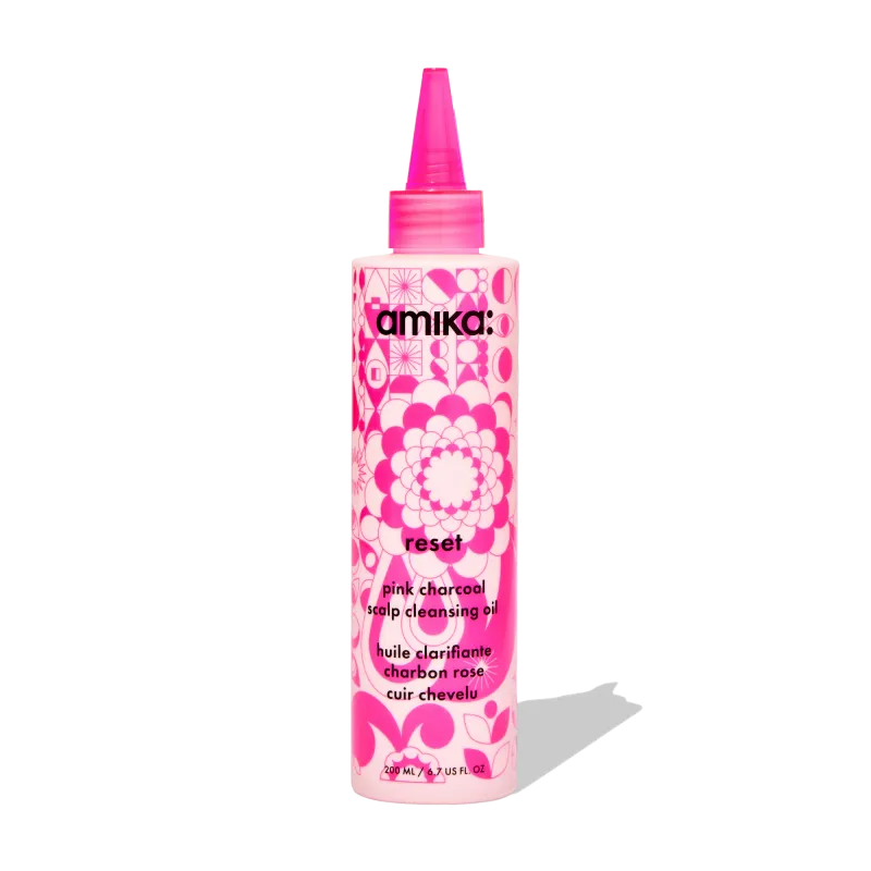 Amika - Reset - Huile Clarifiante Charbon Rose Cuir Chevelu (200ml)