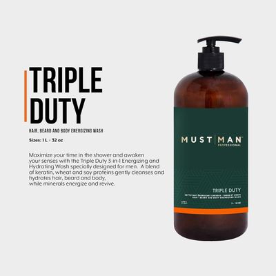 Must Man Pro - Triple Duty - Nettoyant Hydratant 3-en-1 (1L)