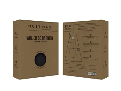 Must Man Pro - Barber Apron - Tablier de Barbien en Denin