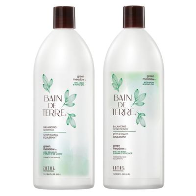 Bain de Terre - Duo Shampoing et Revitalisant - Green Meadow - Équilibrants (2x 1L) Bain de Terre - Duo Shampoing et Revitalisant - Green Meadow - Équilibrants (2x 1L)