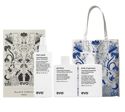 Evo Coffret Volumisant Good Givin' (3 produits, 300+300+200ml) + Sac Evo Tote