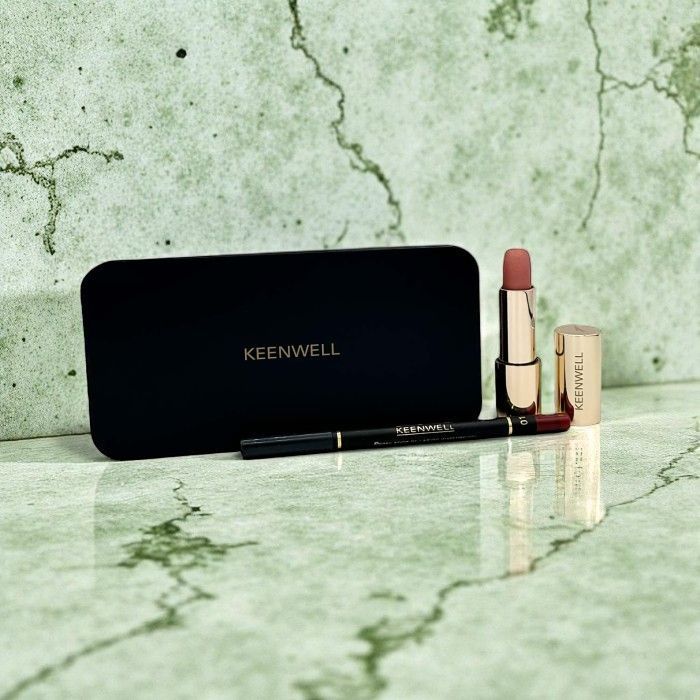 Keenwell - Ensemble Rouge à Lèvres et Crayon à Lèvres Tramuntana
