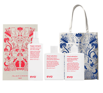 Evo Coffret Réparateur Good Givin' (3 produits, 300+300+200ml) + Sac Evo Tote