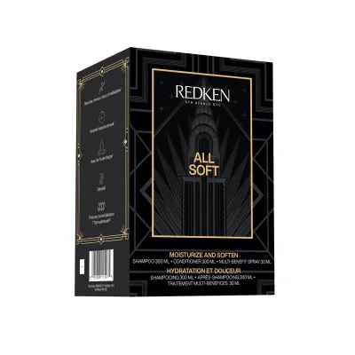 Redken - Coffret Trio des Fêtes - All Soft (300+300+30 ml)