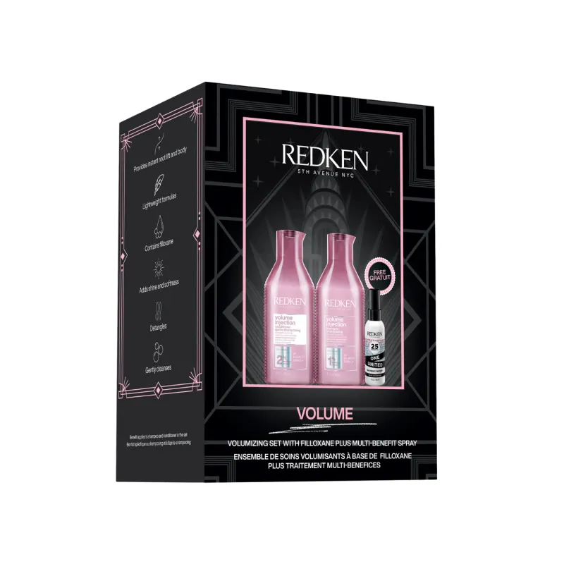 Redken - Coffret Trio des Fêtes - Volume Injection (300+300+30 ml)
