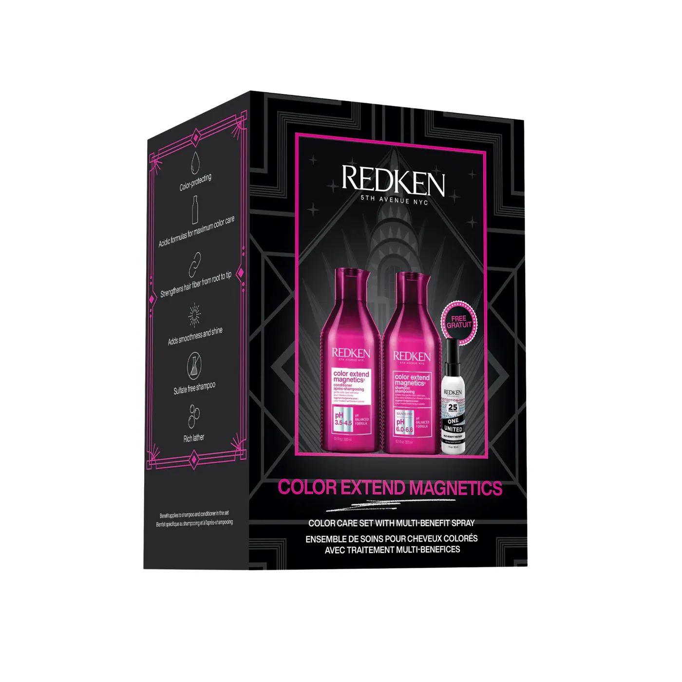 Redken - Coffret Trio des Fêtes - Color Extend Magnetics (300+300+30 ml)