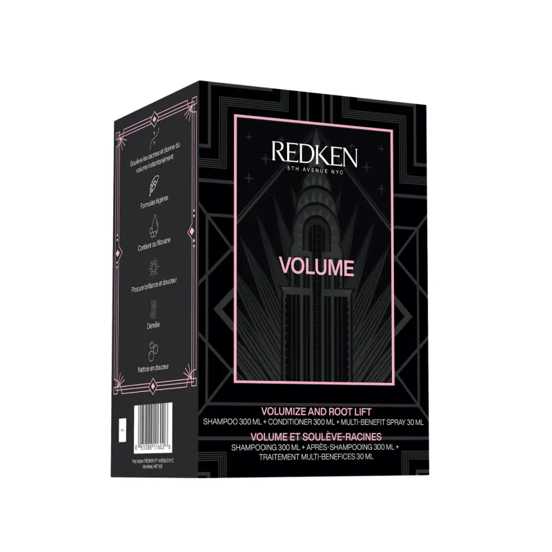 Redken - Coffret Trio des Fêtes - Volume Injection (300+300+30 ml)