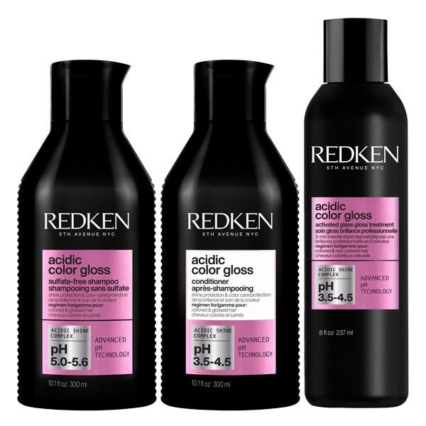 REDKEN TRIO Acidic Color Gloss Shamp+Rev+Trait (2x300+237ml) REDKEN TRIO Acidic Color Gloss Shamp+Rev+Trait (2x300+237ml)