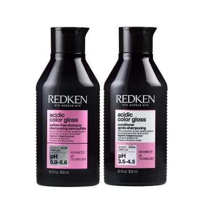 REDKEN DUO Acidic Color Gloss Shampoing+Revitalisant 2x300ml REDKEN DUO Acidic Color Gloss Shampoing+Revitalisant 2x300ml