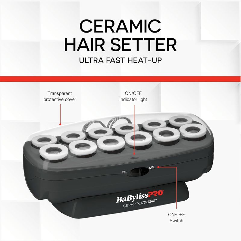 Babyliss Pro Ceramix Xtreme - Rouleau Chauffants (BABCHV14C)