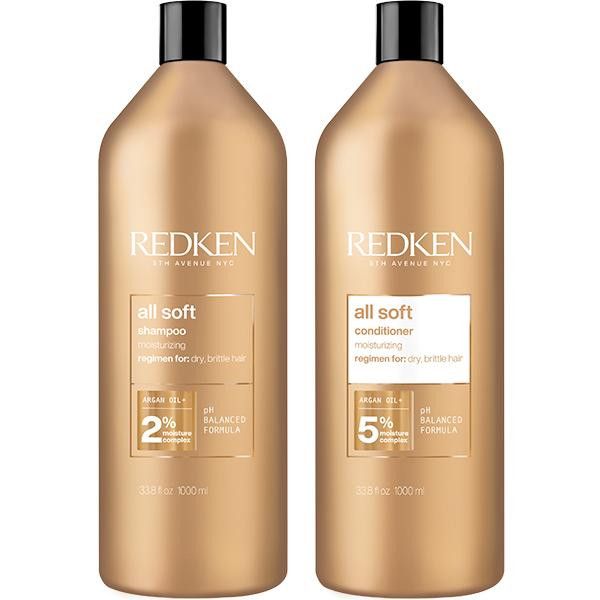 REDKEN DUO All Soft Shampoing+Revitalisant 2x1L