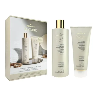 Medavita - Blondie - Ensemble Traitement Cheveux Blonds (400/200 ml) Medavita - Blondie - Ensemble Traitement Cheveux Blonds (400/200 ml)