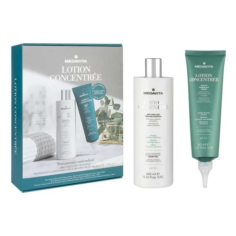 Medavita - Lotion Concentrée - Ensemble Traitement Antichute (400/150 ml) Medavita - Lotion Concentrée - Ensemble Traitement Antichute (400/150 ml)