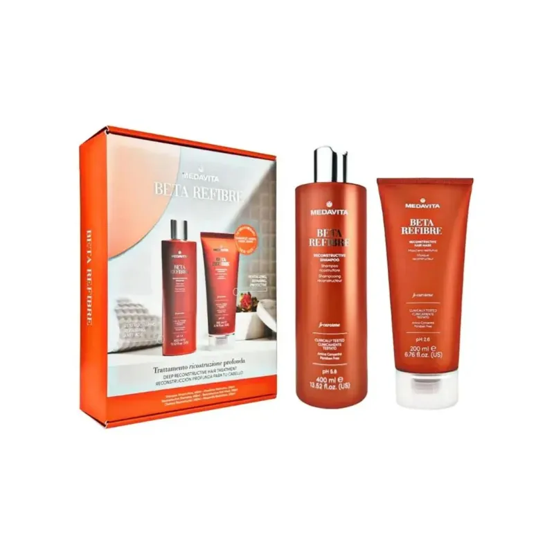Medavita - Beta Refibre - Ensemble Traitement Reconstructeur (400/200 ml) Medavita - Beta Refibre - Ensemble Traitement Reconstructeur (400/200 ml)