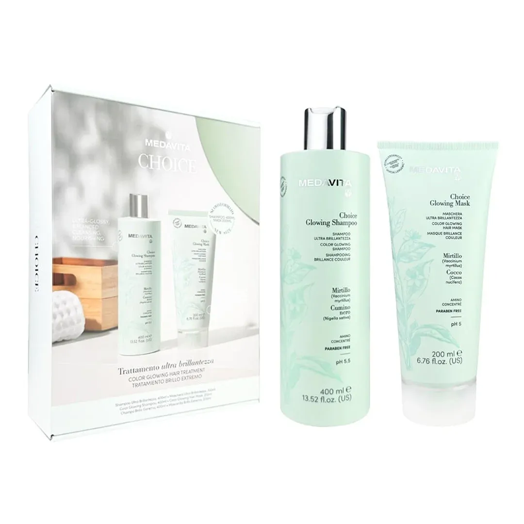 Medavita - Choice - Ensemble Traitement Brillance Couleur (400/200 ml) Medavita - Choice - Ensemble Traitement Brillance Couleur (400/200 ml)