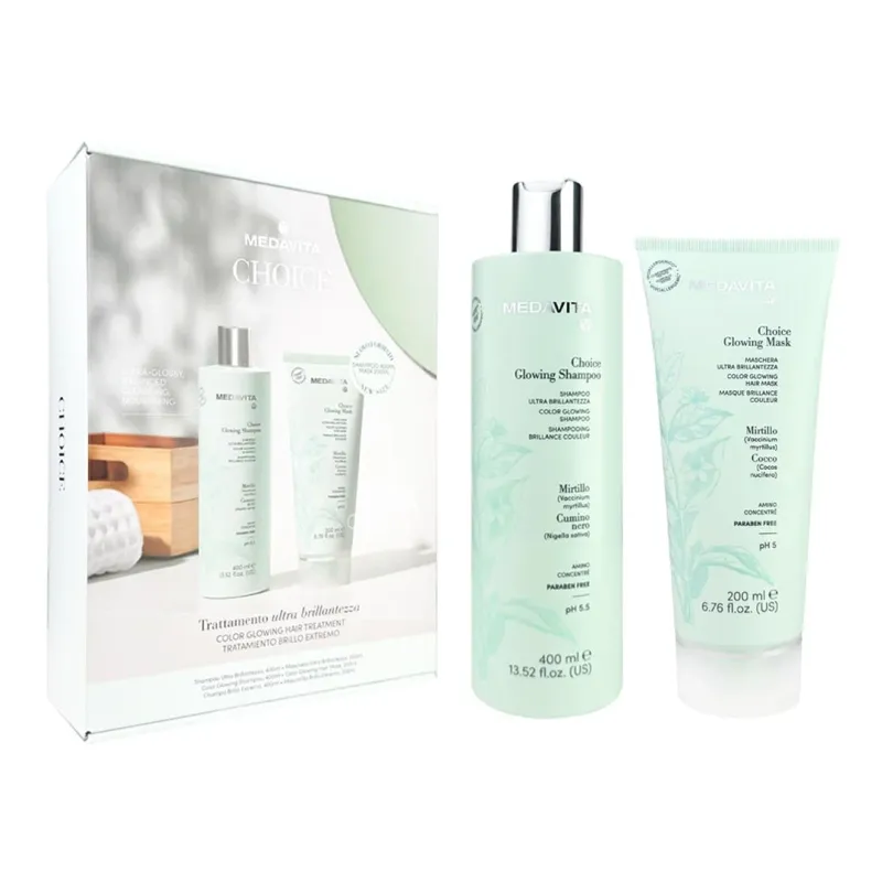 Medavita - Choice - Ensemble Traitement Brillance Couleur (400/200 ml) Medavita - Choice - Ensemble Traitement Brillance Couleur (400/200 ml)