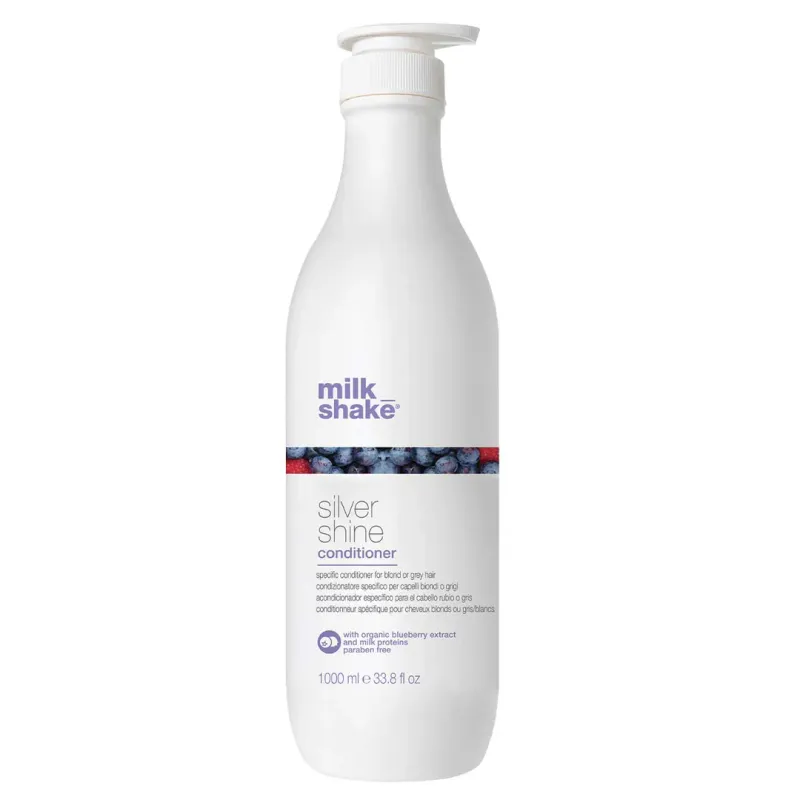 Milk Shake - Silver Shine - Revitalisant  Cheveux Blonds ou Gris (1000ml) Milk Shake - Silver Shine - Revitalisant  Cheveux Blonds ou Gris (1000ml)
