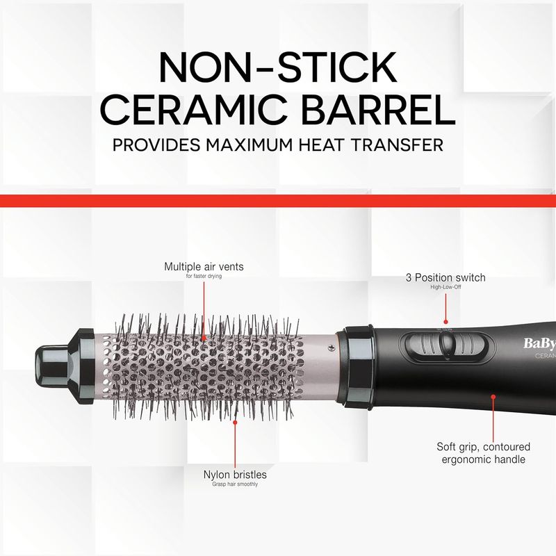 Babyliss Pro Ceramix Xtreme Brosse Chauffante 1-1/4'' #BAB21000NC
